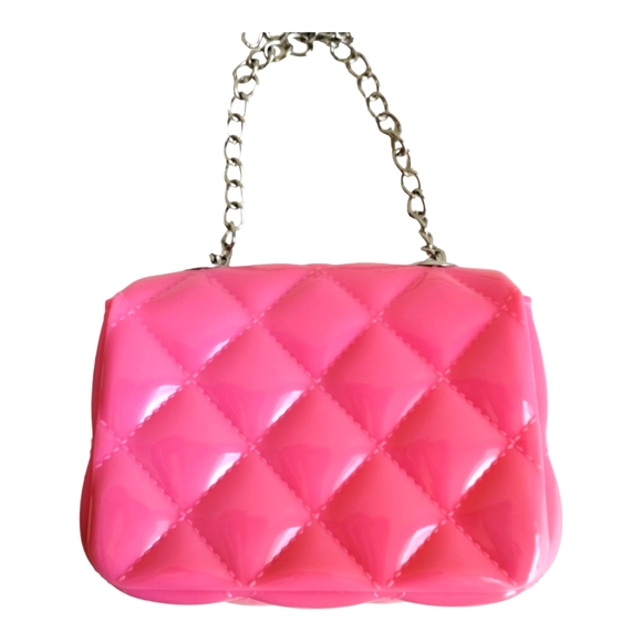 Barbie Miniso Barbiecore Y2K 90s Quilted Patent Purse - Picture 5 of 9